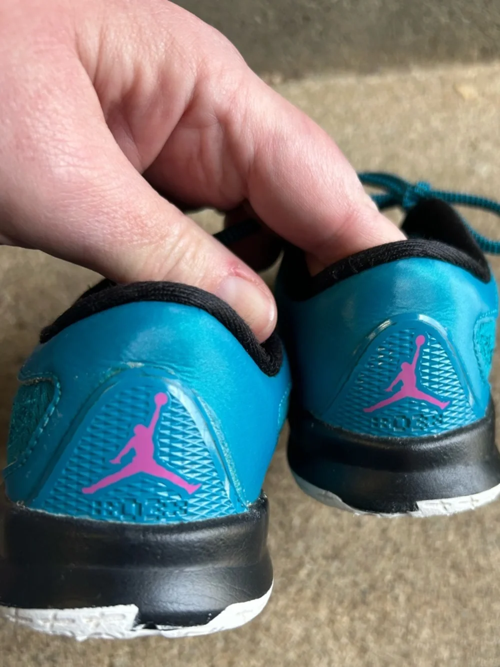 Nike‎ Air Jordan Size 6C CP3 VIII 8 Teal Pink Black Toddler Baby Shoes